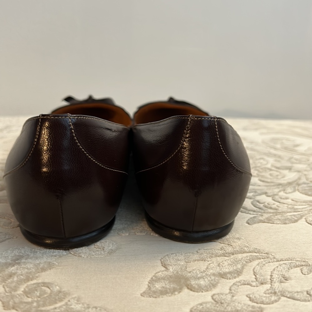 Authentic HERMES stunning dark brown flats in excellent condition size 38 1/2 - Picture 7 of 16